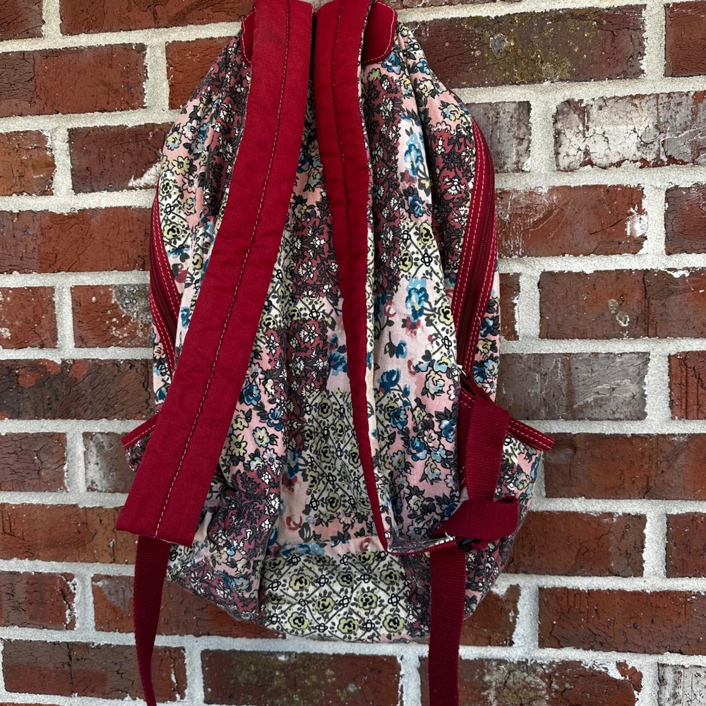 Unionbay Patchwork Backpack Love Peace Heart Flor… - image 5